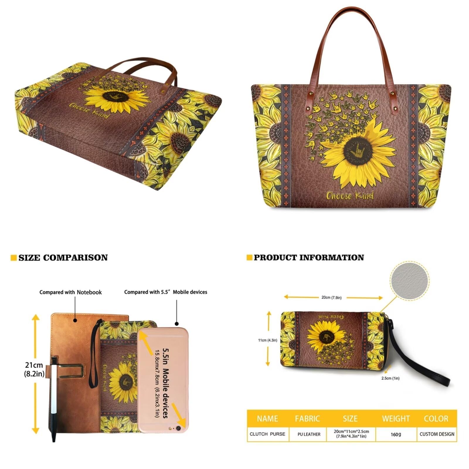 Stylish Women's Handbag Set with Matching Wallet - Large Top Handle Tote Shoulder Bag & PU Leather Clutch Purse for Work, Travel & Everyday Use | Fashionable Accessories for Women