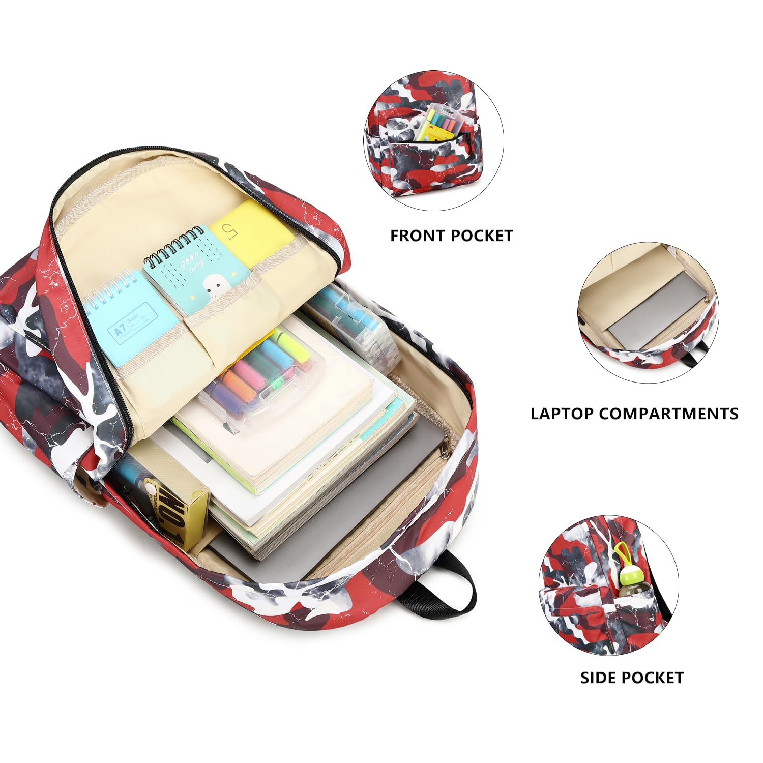 Lmwzh Boys Backpack - Waterproof Lightweight School Bookbag for Elementary Kids, Durable Travel Backpack (2023 Model) - Perfect for School, Travel & Outdoor Adventures