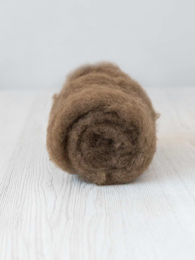 Premium Carded Maori Wool Roving for Needle Felting & Wet Felting - Natural Fiber Craft Supplies for DIY Yarn, Doll Making & Home Decor Projects