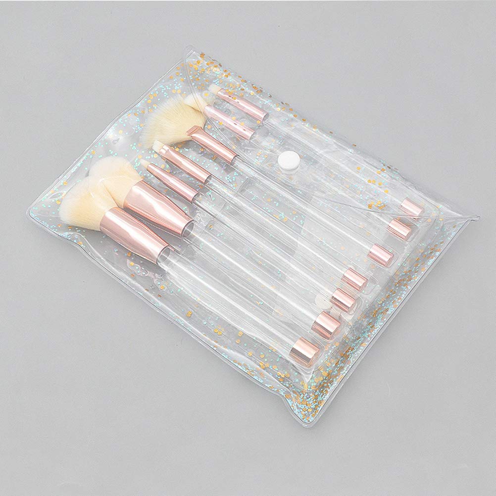 7-Piece Kabuki Brush Set - Concealer Brush, Powder Brush, Eyeshadow Brush, Fan Brush & More for Flawless Makeup Application - Perfect for Contouring, Blending & Professional Makeup Kits