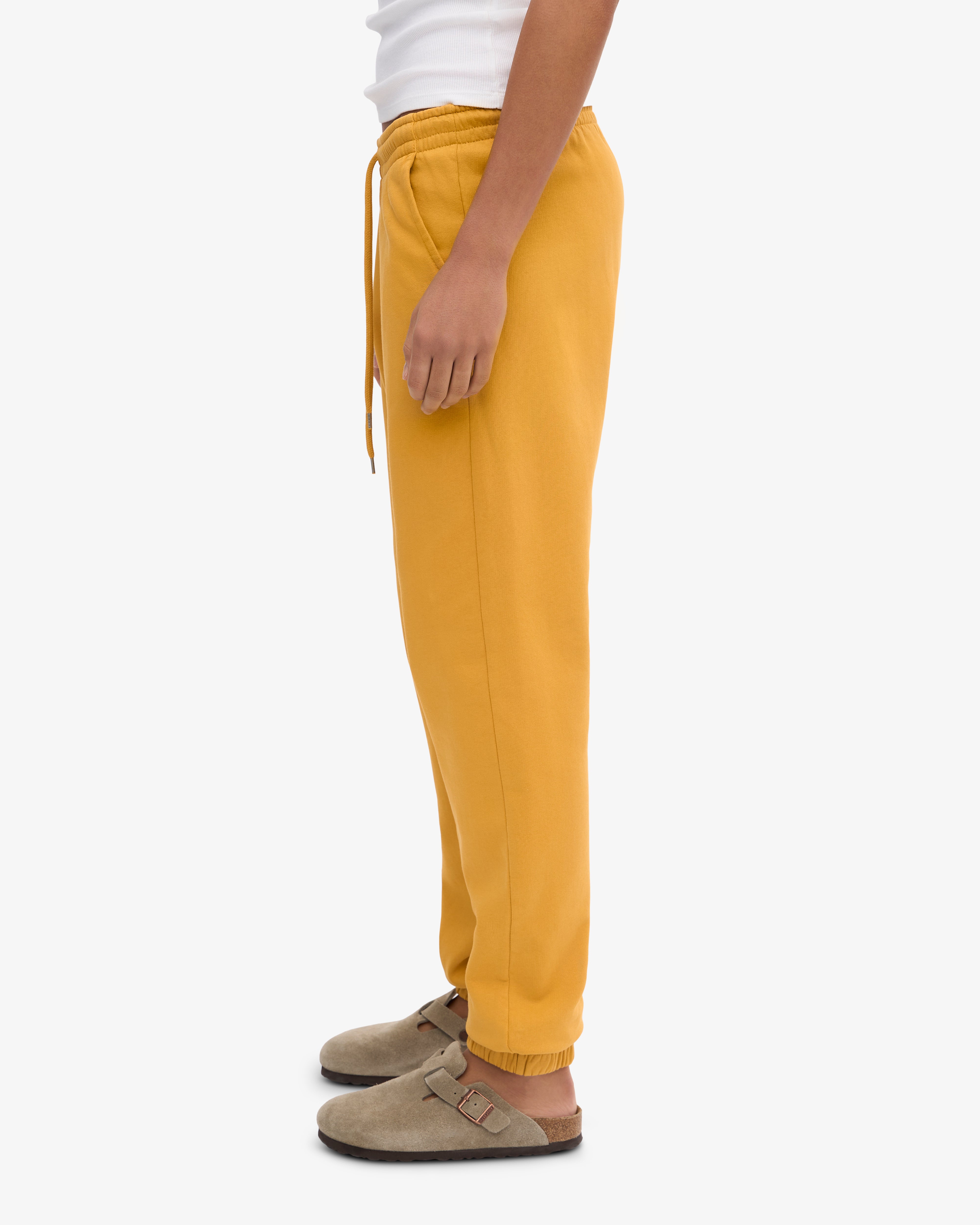 Organic Cotton Sweatpants for Women - Soft & Comfortable Burned Yellow Joggers for Lounge & Workout | Eco-Friendly Casual Pants for Yoga, Running & Home Wear