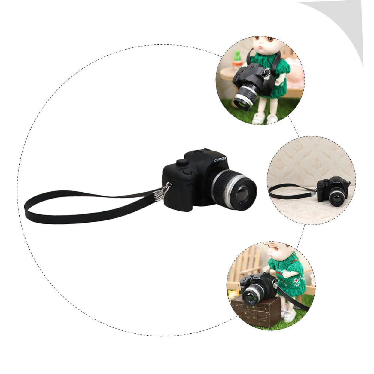 Abaodam 2-Pack Mini Digital Camera Ornaments - Realistic Simulation Camera Decor for Tabletop, Shelf & Home Aesthetic Display - Perfect for Photography Enthusiasts & Creative Room Decoration
