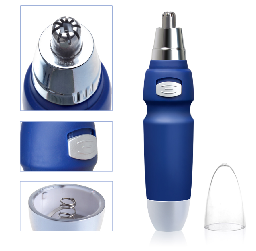 Electric Nose & Ear Hair Trimmer for Men - Safe & Painless Facial Grooming, Beard & Nose Hair Removal Razor - Perfect for Travel, Home & Personal Care Routine
