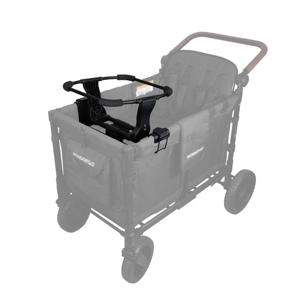 WONDERFOLD W4 Series Infant Car Seat Adapter - 360° Rotating Chicco Car Seat Compatible | Easy Installation & Folds with Stroller Wagon | Perfect for Travel, Shopping & Family Outings