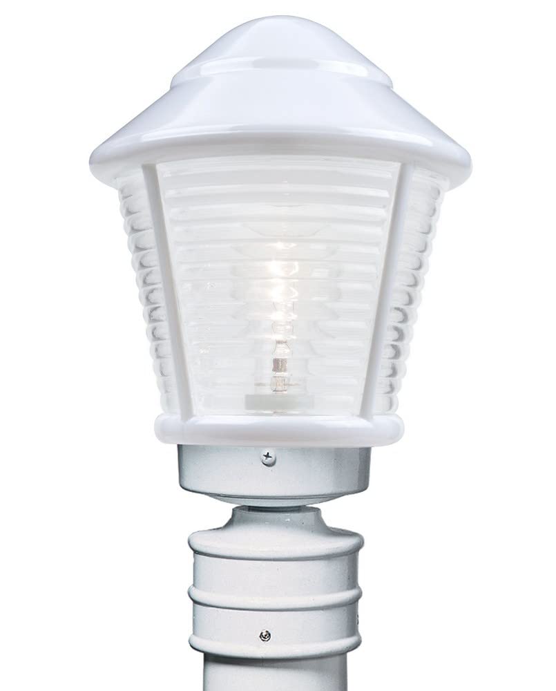 Costaluz Series 310053-POST-FR Outdoor Post Mount Light - 7.88 Inch Black Matte Finish for Porch, Garden & Pathway Lighting | Durable Weatherproof Design
