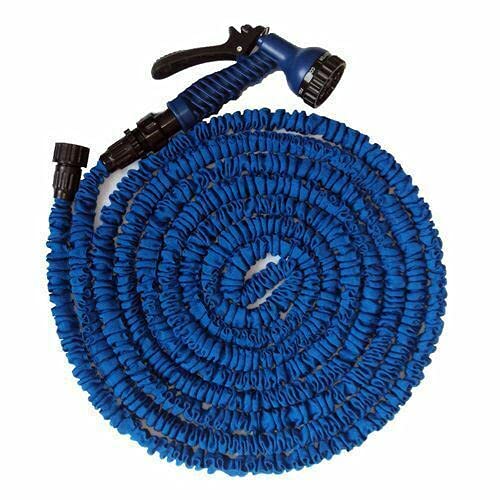 **Fineshine 100FT Expandable Garden Hose with 7-Function Nozzle - Leak-Proof, Durable & Easy to Store - Perfect for Watering Plants, Washing Cars & Outdoor Cleaning**