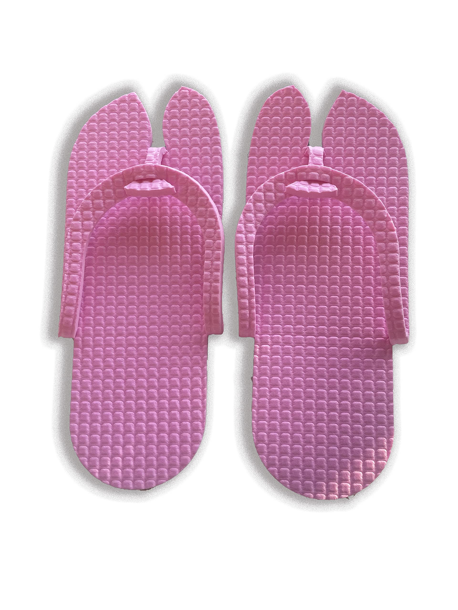 Chitra Artworks Unisex Comfort Disposable Slippers - Free Size, Pack of 12 (Pink) - Perfect for Hotels, Spas, Travel & Home Use