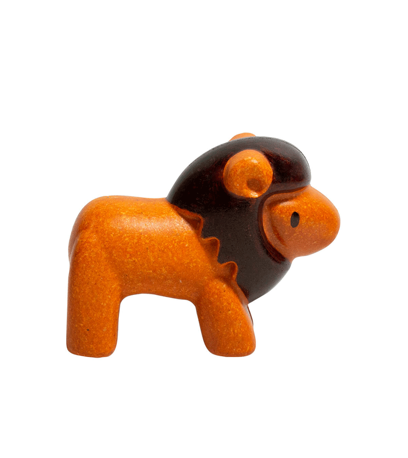 PlanToys Lion - Eco-Friendly Wooden Lion Toy for Kids | Perfect for Imaginative Play, Animal Learning & Nursery Decor