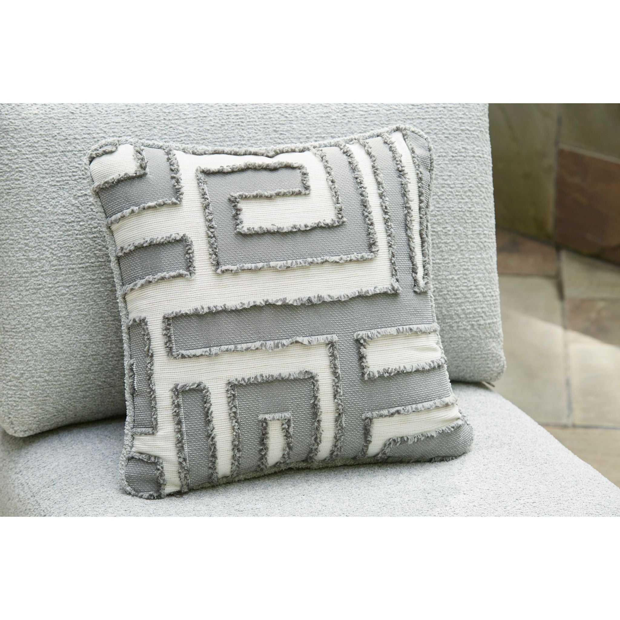Beachloft 2-Piece Outdoor Modular Sectional Sofa Set - Water-Resistant Gray & Black Cushions - Perfect for Patio, Poolside, and Backyard Relaxation