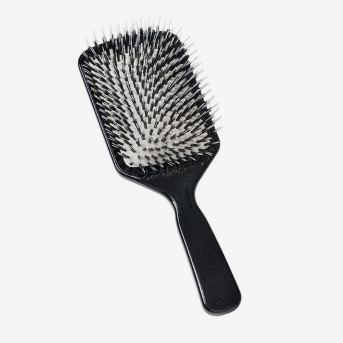 Best Plastic Hair Extension Paddle Brush with Mixed Bristles - Detangling & Styling Brush for Extensions, Weaves & Natural Hair - Salon Quality Hair Care Tool