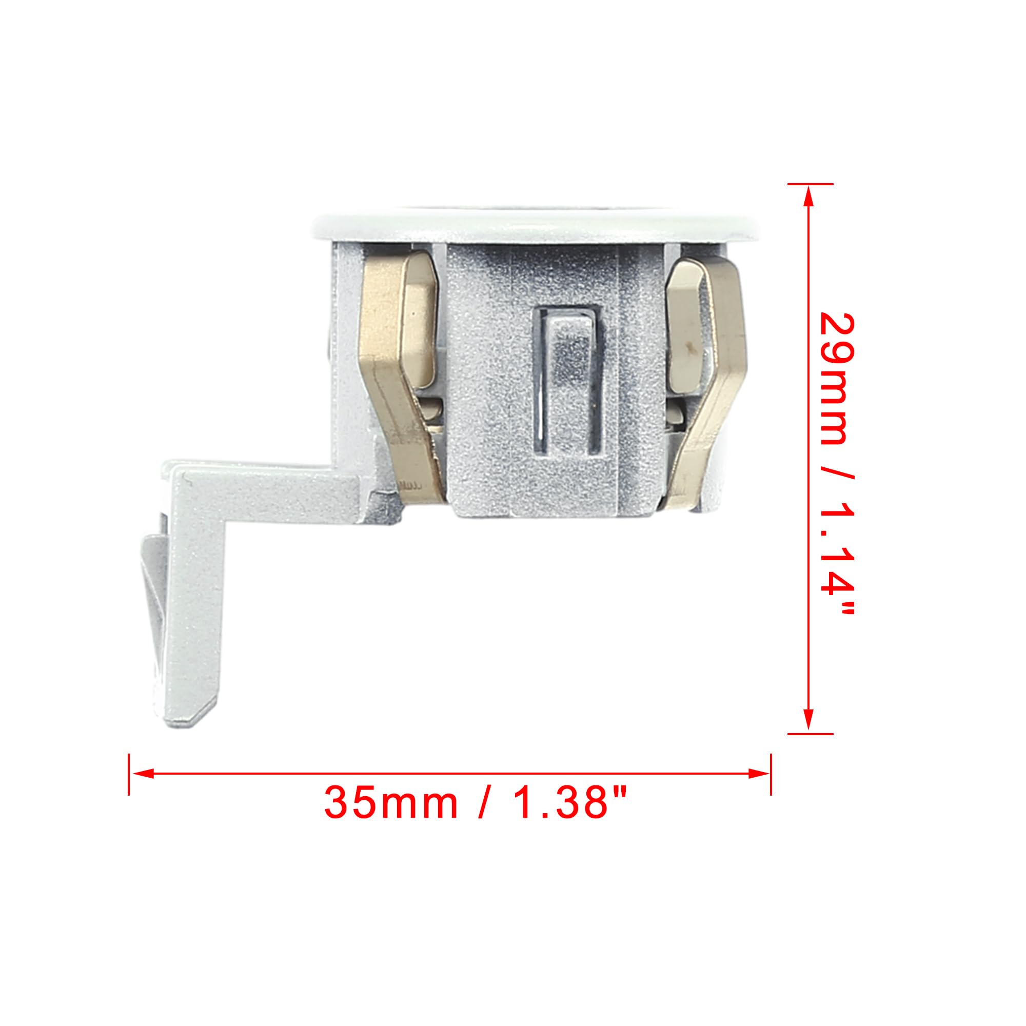 X AUTOHAUX 89348-33060 Car Rear Bumper Parking Sensor Retainer Holder Replacement for Toyota Sienna & Sequoia, Lexus GX460 - Pearl White | Easy DIY Installation for Enhanced Parking Safety
