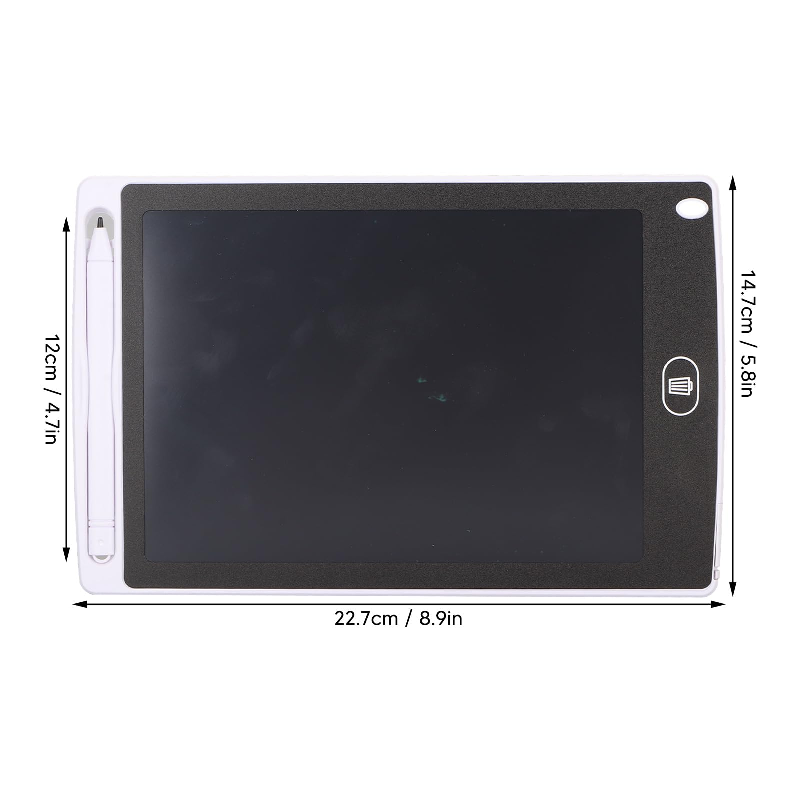 8.5 Inch LCD Writing Tablet - Electronic Notepad with One-Touch Erase Button | Portable Digital Sketchpad for Kids & Adults | Perfect for Travel, Car Rides, Office Notes & Shopping Lists