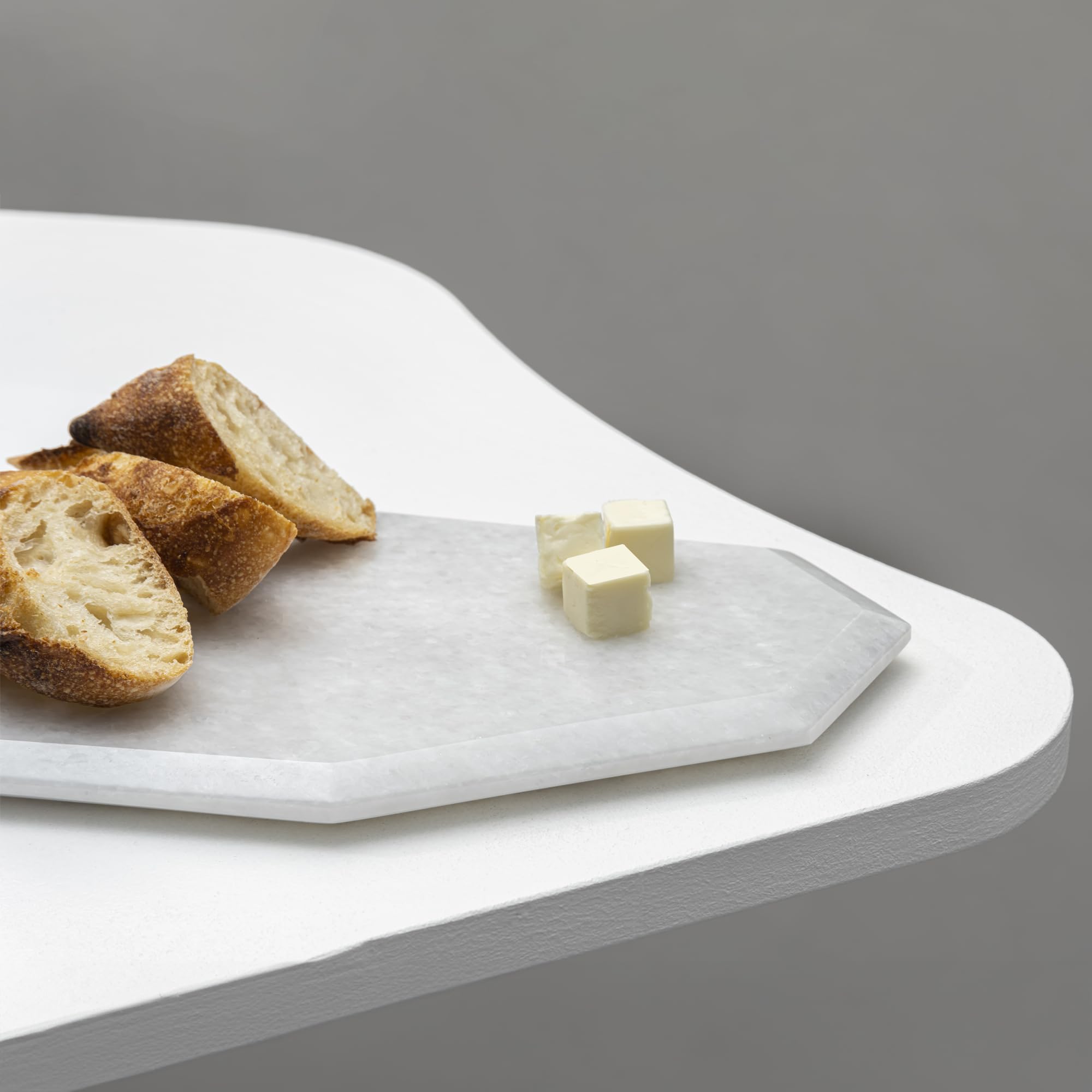 Premium Natural Marble Cheese Board & Charcuterie Serving Tray - Elegant Home Decor & Housewarming Gift - Perfect for Entertaining, Wine Pairings & Kitchen Use (Balkan White)