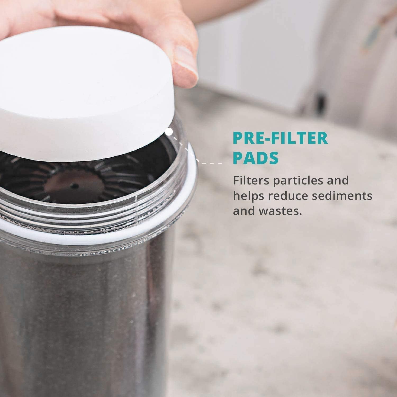 PiMag Gravity Water Cartridge Replacement for Nikken Water Filter - Mineral Stones & MicroSponge Replacement - Countertop Water Purifier Filtration System Parts - Clean Drinking Water for Home & Office Use