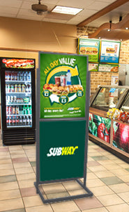 2 Tier Info Board Sign Stands for 22