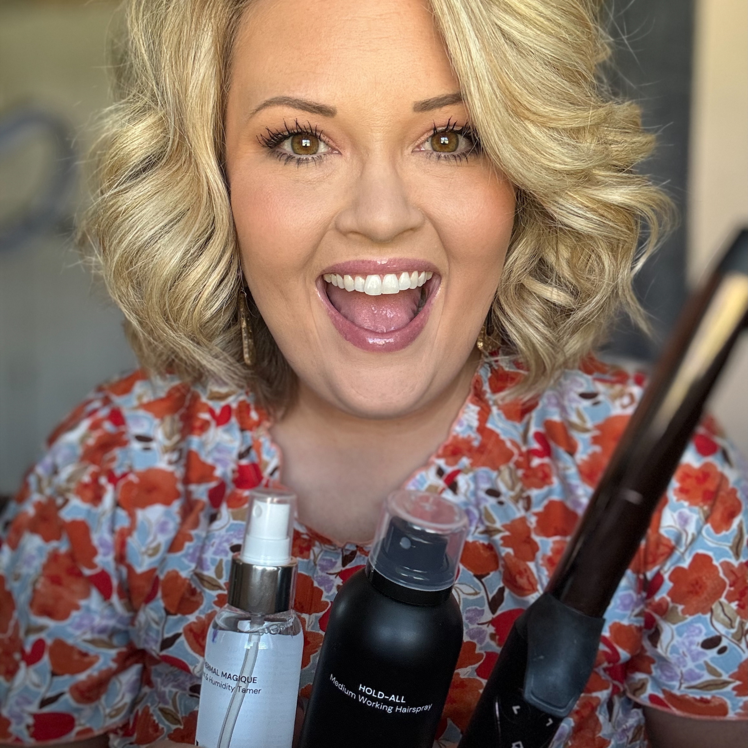 Curly Hair Styling Set - Professional Curling Iron & Hair Accessories for Perfect Curls | Salon-Quality at Home, Parties & Special Events
