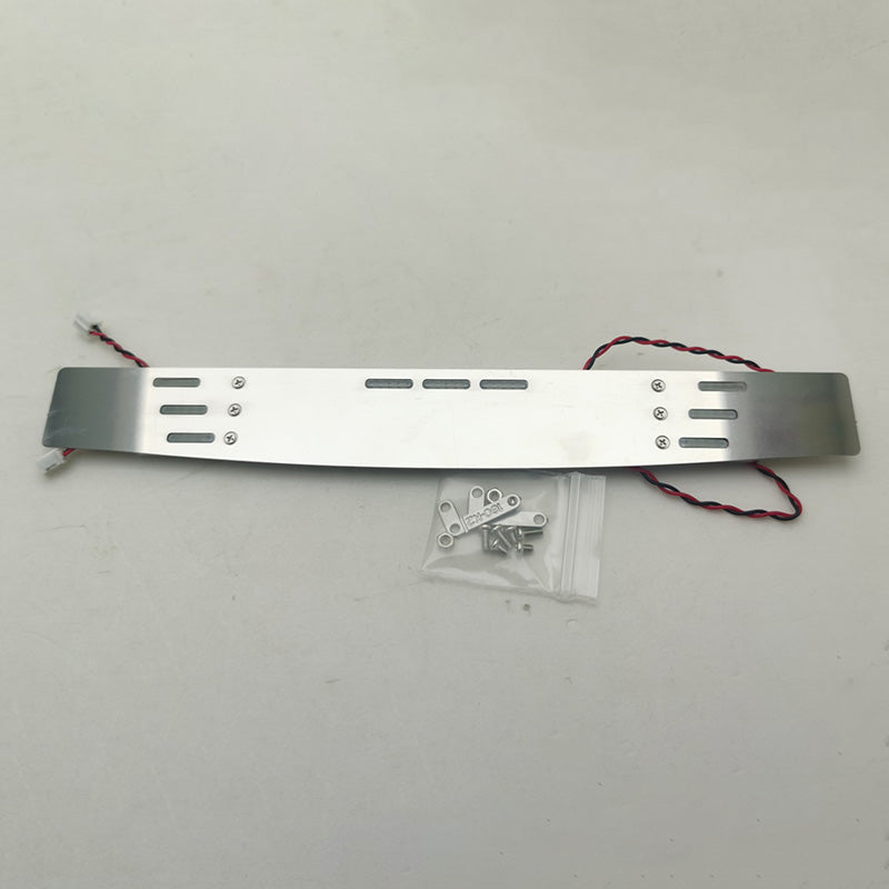 1/14 Scale DIY RC Tractor Truck Metal Sun Visor Shield with LED Light - Compatible with Tamiya 56368 & 770s Car Models (K1/K2/Z1/Z2) - Perfect for RC Vehicle Customization & Nighttime Racing