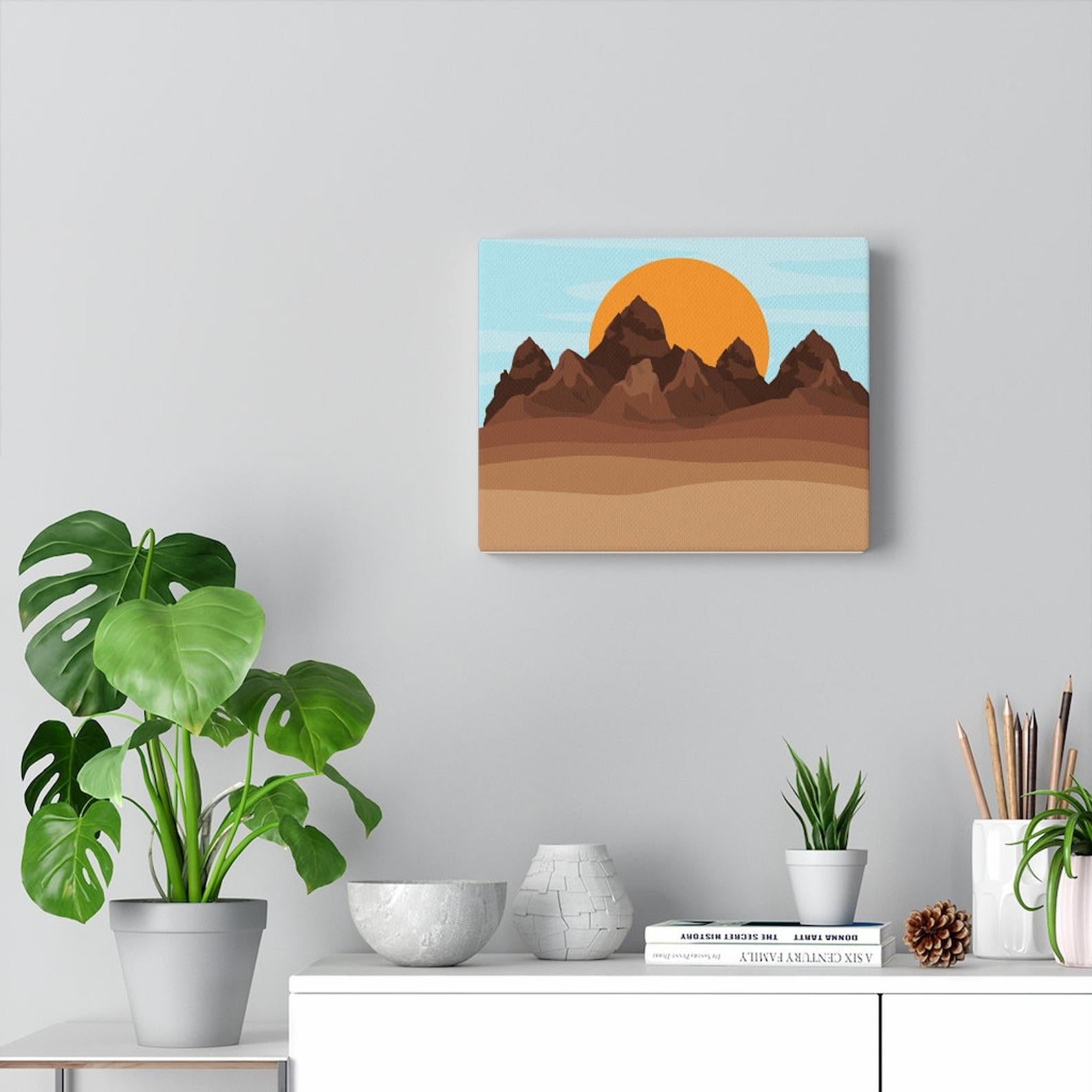 Midwest Wall Art Decor - Canvas Wall Hanging for Living Room, Bedroom & Office - Modern Home Decor Painting for Farmhouse, Boho & Rustic Style Interiors