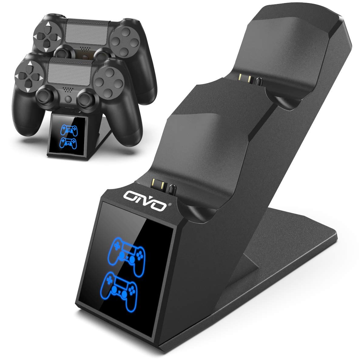Fast-Charging PS4 Controller Charger Dock Station - Compatible with DualShock 4 & PlayStation 4 Controllers - Quick Charge Gaming Accessory for PS4 Pro/Slim - Perfect for Gaming Sessions & Multiplayer Setups