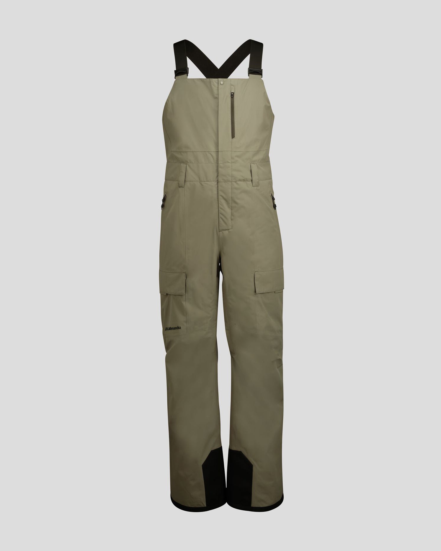 Men's PWDR Days 2L Insulated Snow Bib Pants - Waterproof Winter Ski Overalls for Snowboarding & Cold Weather - Beech Color