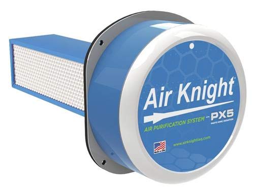 Air Knight PX5 24V 9-Inch Air Purifier with HEPA Filter - Powerful Air Purification System for Home, Office & Bedroom - Removes Dust, Pollen & Pet Dander