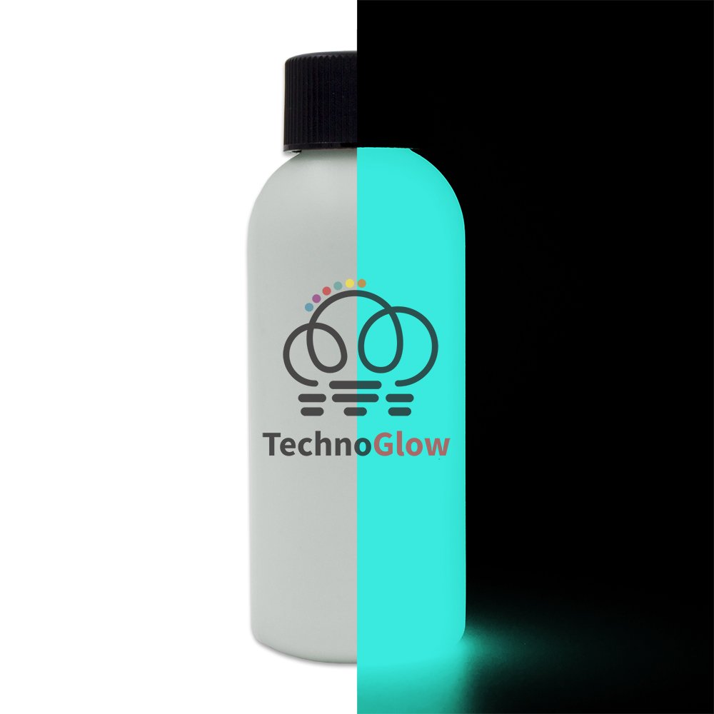 Glow in the Dark Paint - Aqua Bright Glow Non-Toxic Luminous Paint - 1 Quart (Multiple Colors) for DIY Crafts, Home Decor & Outdoor Projects