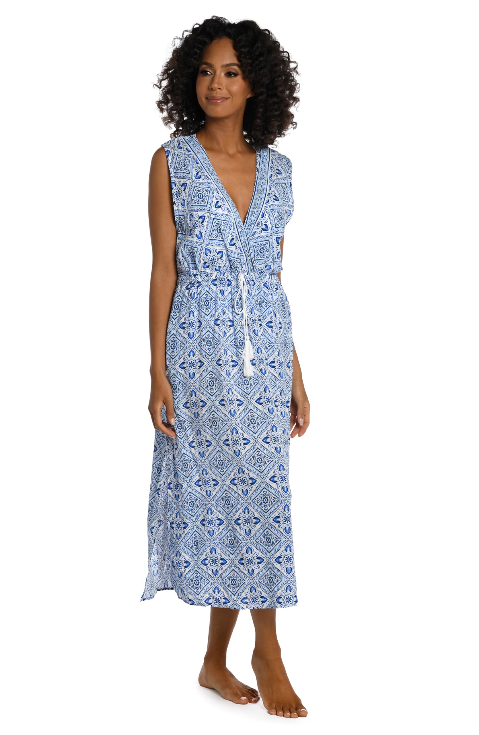 La Blanca Women's Maxi Dress Swimsuit Cover Up - Lightweight Beach Coverup, Flowy Long Dress for Pool, Vacation & Summer Outfits