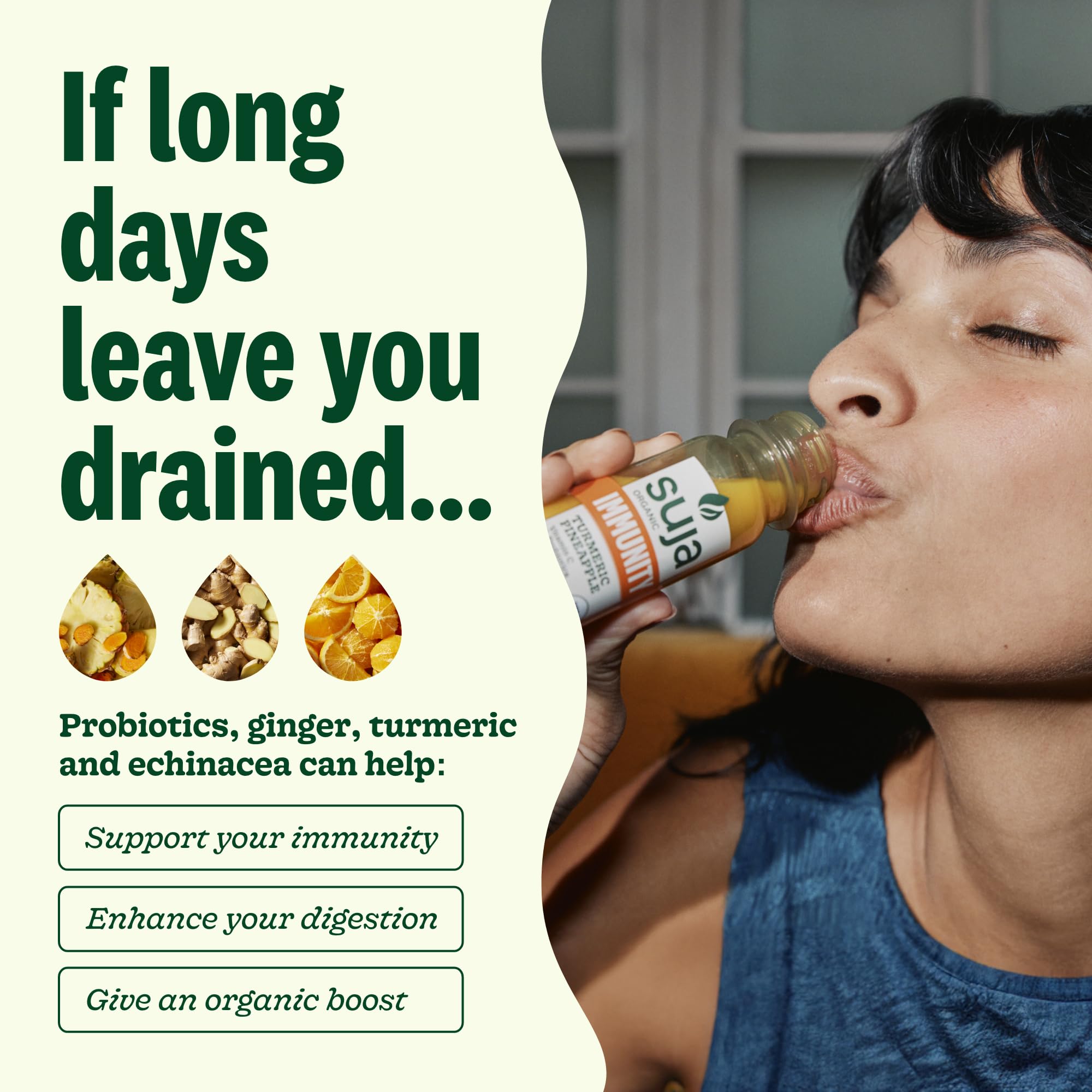 Organic Immunity Defense Shot with Turmeric & Ginger (20 Pack) | Cold-Pressed Juice with Live Probiotics | Plant-Based, Gluten-Free Immune Support | Perfect for Travel, Workouts & Daily Wellness Boost