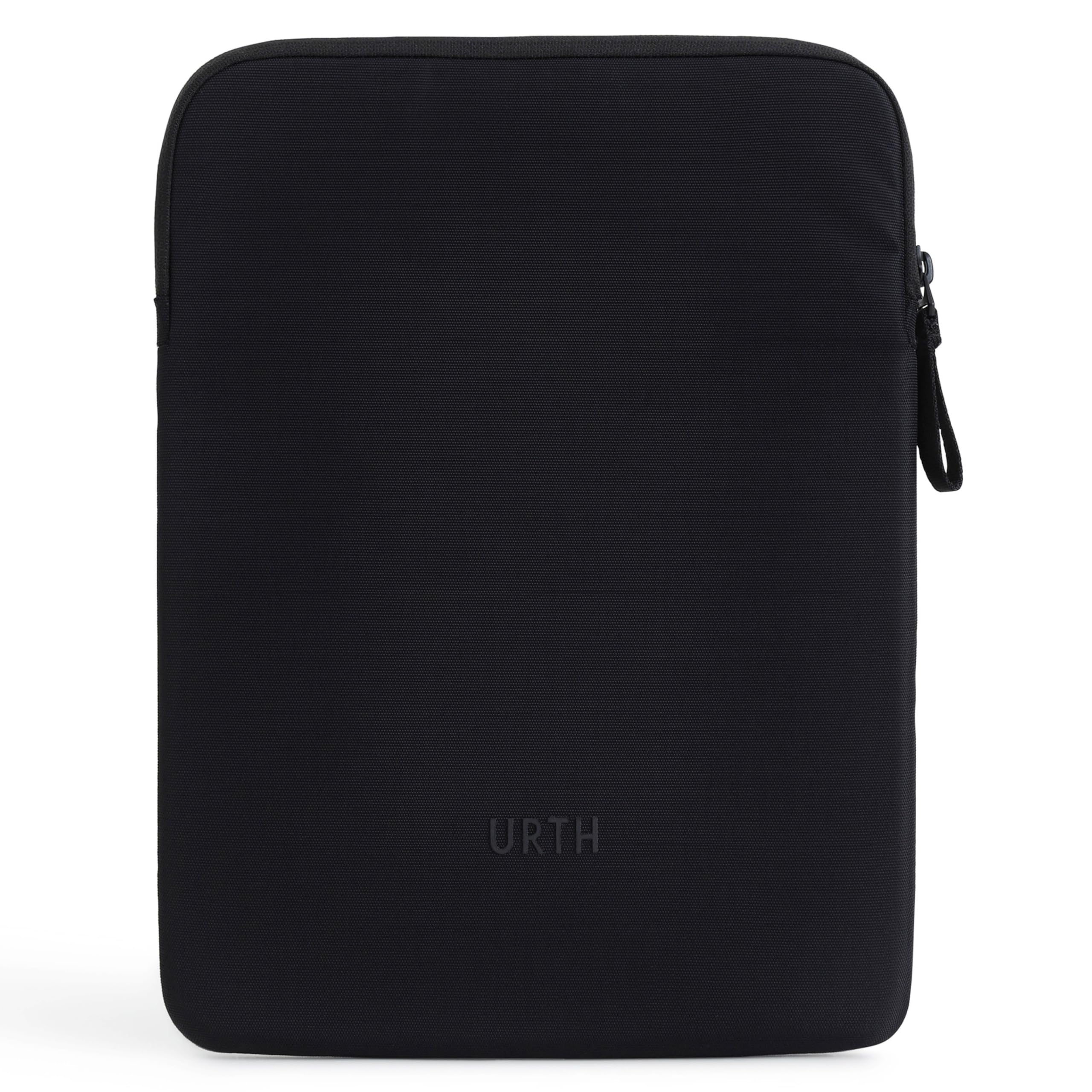 Urth Naos 15-16 Inch Padded Laptop Sleeve - Water Resistant Recycled MacBook Air/Pro Case (Black) | Perfect for Work, Travel & School Protection