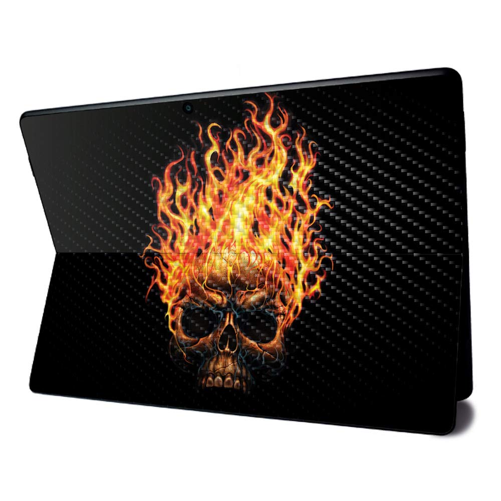 Premium Carbon Fiber Skin for Microsoft Surface Pro X - Durable & Stylish Hot Head Design | Textured Finish | Easy to Apply & Remove | Made in USA | Perfect for Work, Travel & Everyday Protection