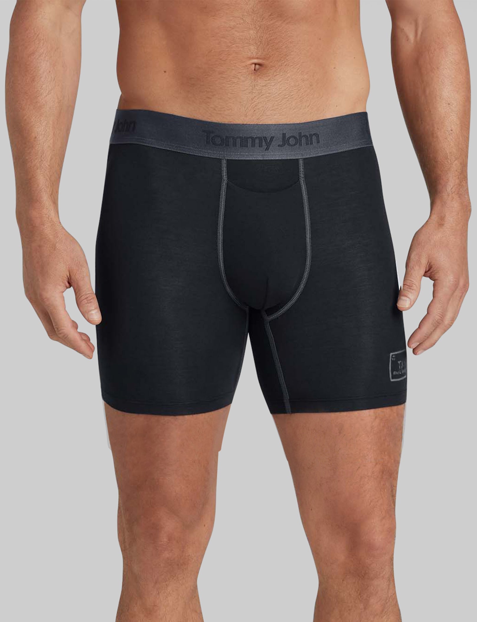 Second Skin Mid-Length Boxer Briefs - 6 Pack - Ultra Soft & Breathable Men's Underwear for All-Day Comfort - Perfect for Workout, Running & Daily Wear