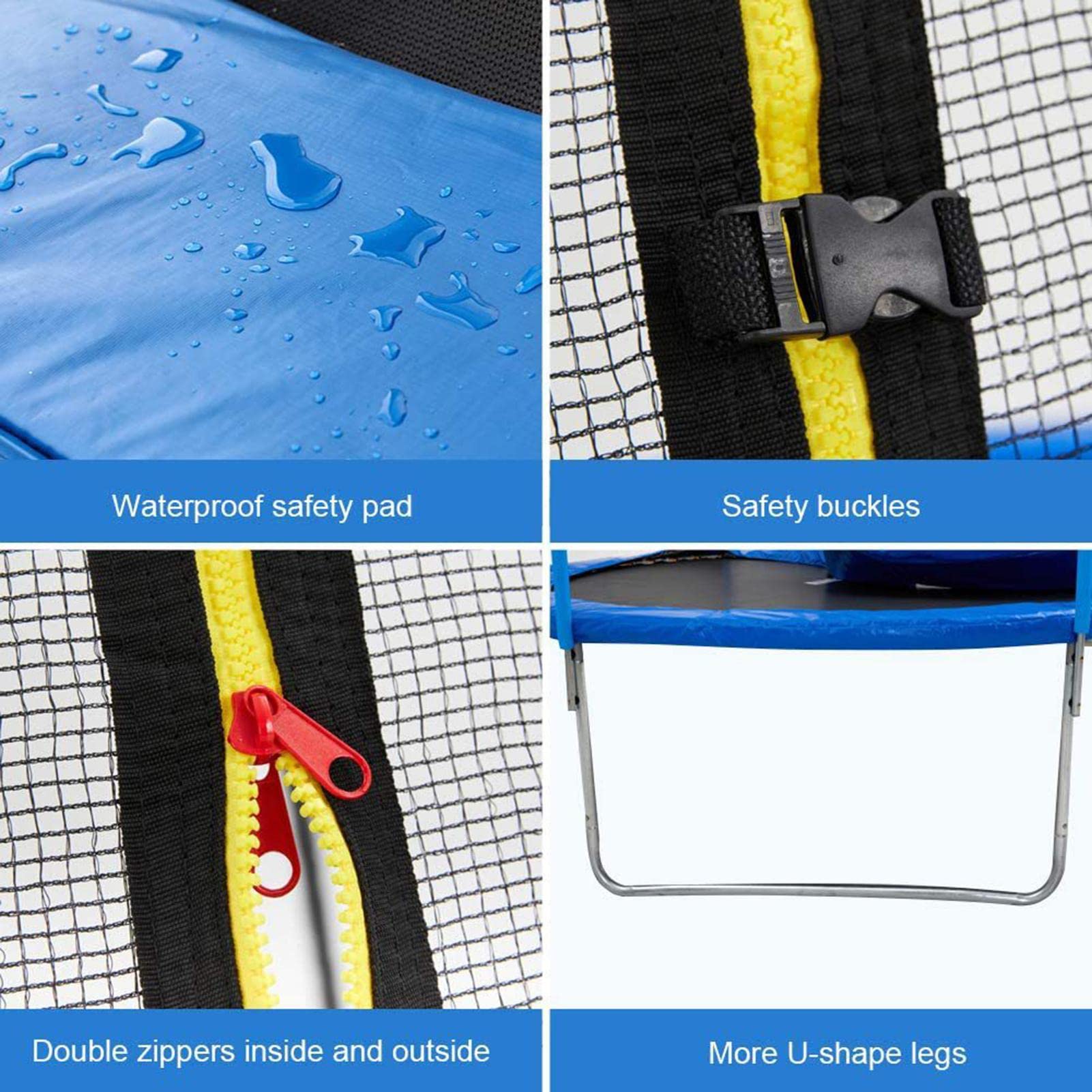 High-Quality Replacement Trampoline Safety Pad Mat - Durable PVC, EPE & PE Spring Cover for Maximum Protection | Perfect for Backyard Trampoline Maintenance & Safety Upgrades