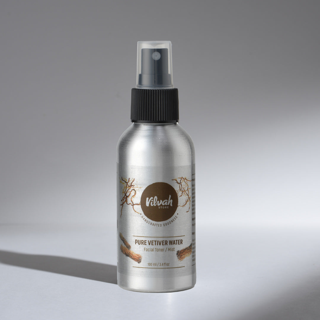 Vetiver Water Facial Toner for Hydration | Alcohol-Free Skin Refresher | Perfect for Dry & Sensitive Skin | Use After Cleansing for Glowing Complexion