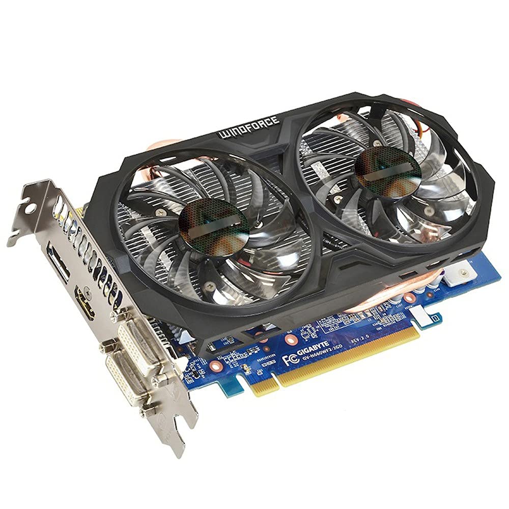 GIGABYTE GTX 660 2GB GDDR5 192Bit Graphics Card | NVIDIA GeForce GTX 660 Video Card | Stronger Performance Than GTX 750 Ti | Perfect for Gaming, Video Editing & PC Upgrades