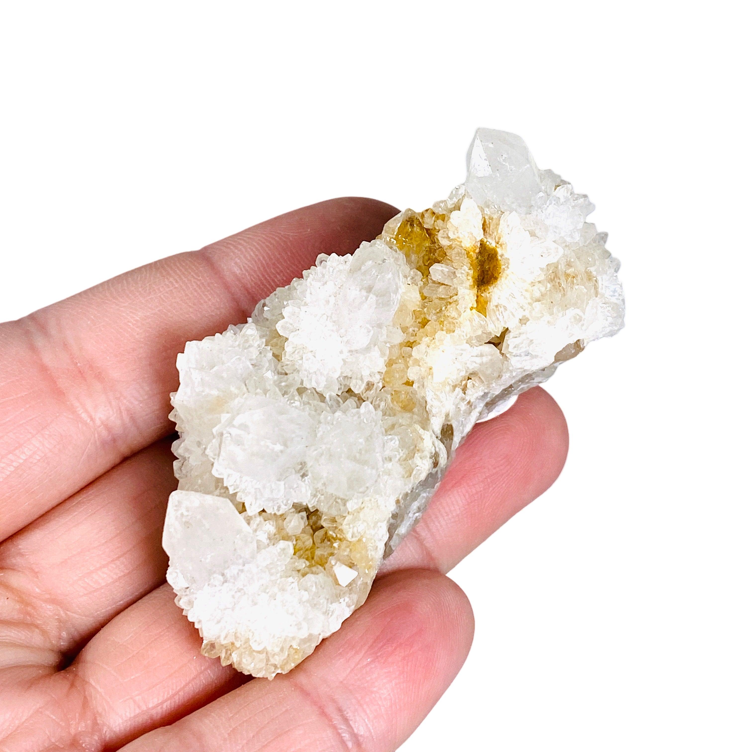 Small Spirit Quartz Cluster SPQC - Natural Healing Crystal for Meditation, Reiki & Energy Work - Perfect for Home Decor, Office Desk & Spiritual Practices