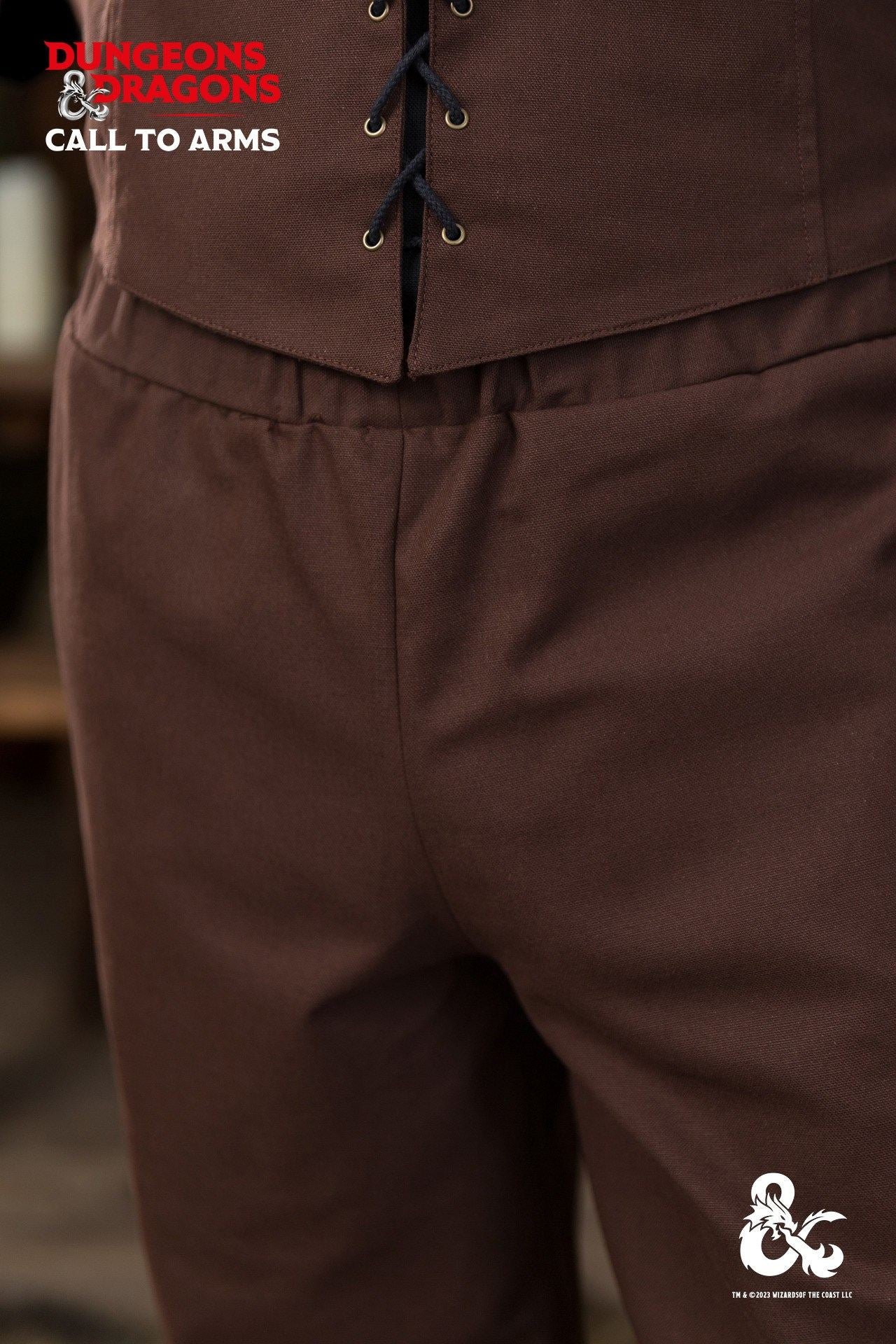 Dungeons & Dragons Ranger Trousers - Brown Fantasy Adventure Pants for Cosplay, LARP & Tabletop Gaming