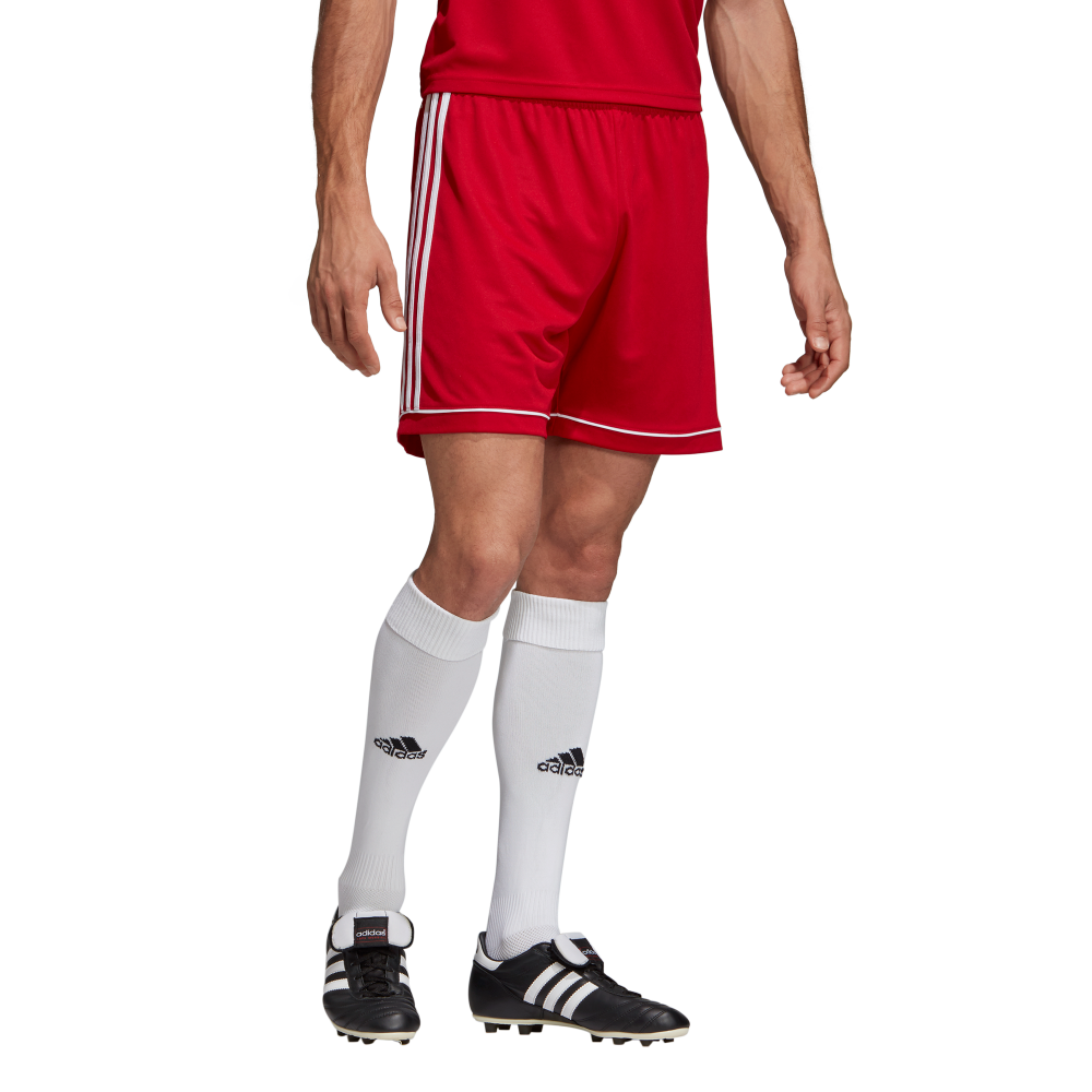 Adidas Youth Squadra 17 Soccer Shorts - Red/White - Breathable Athletic Shorts for Boys - Perfect for Training, Games & Casual Wear