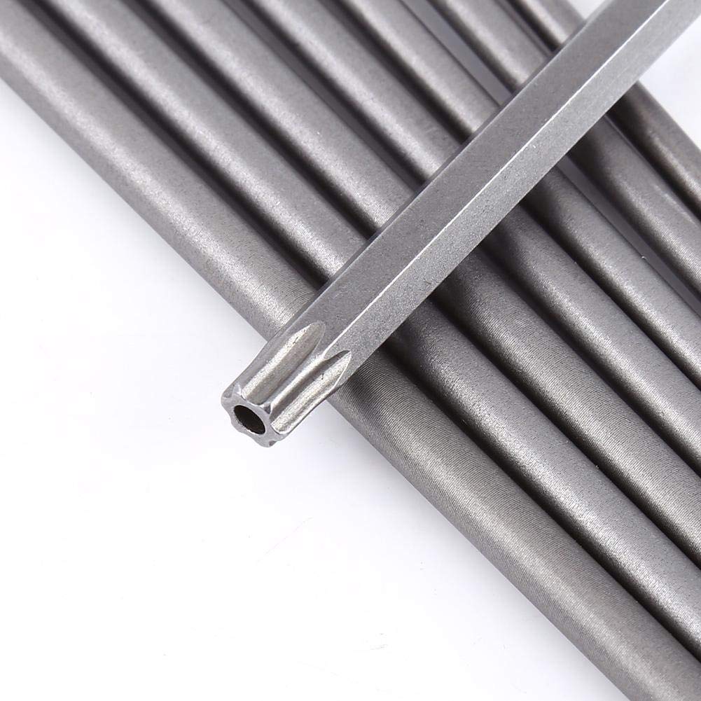 8-Piece Star Head Screwdriver Bits Set - S2 Steel Magnetic (T8 T10 T15 T20 T25 T27 T30 T40) - 150mm Professional Screwdriver Bits for Electronics, Furniture & Automotive Repairs