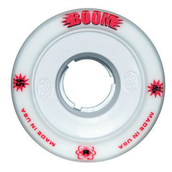 Atom Boom HP 62mm/38mm Roller Skate Wheels 4 Pack - High Performance Outdoor/Indoor Skating Wheels for Speed and Durability - Perfect for Rink, Park, and Street Skating