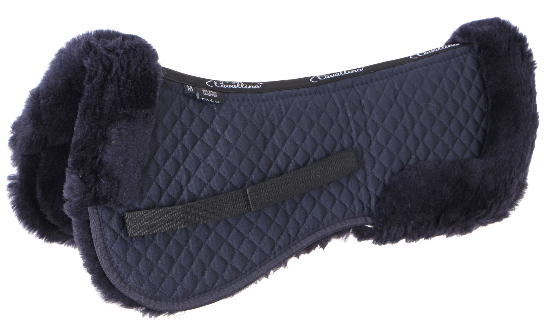 Premium Cavallino Lambswool Half Pad for Horses - Shock Absorbing Saddle Pad for English & Western Riding - Ideal for Training, Jumping & Dressage