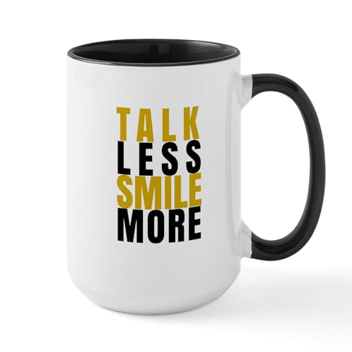 White/Black Inside - Talk Less Smile More Mugs