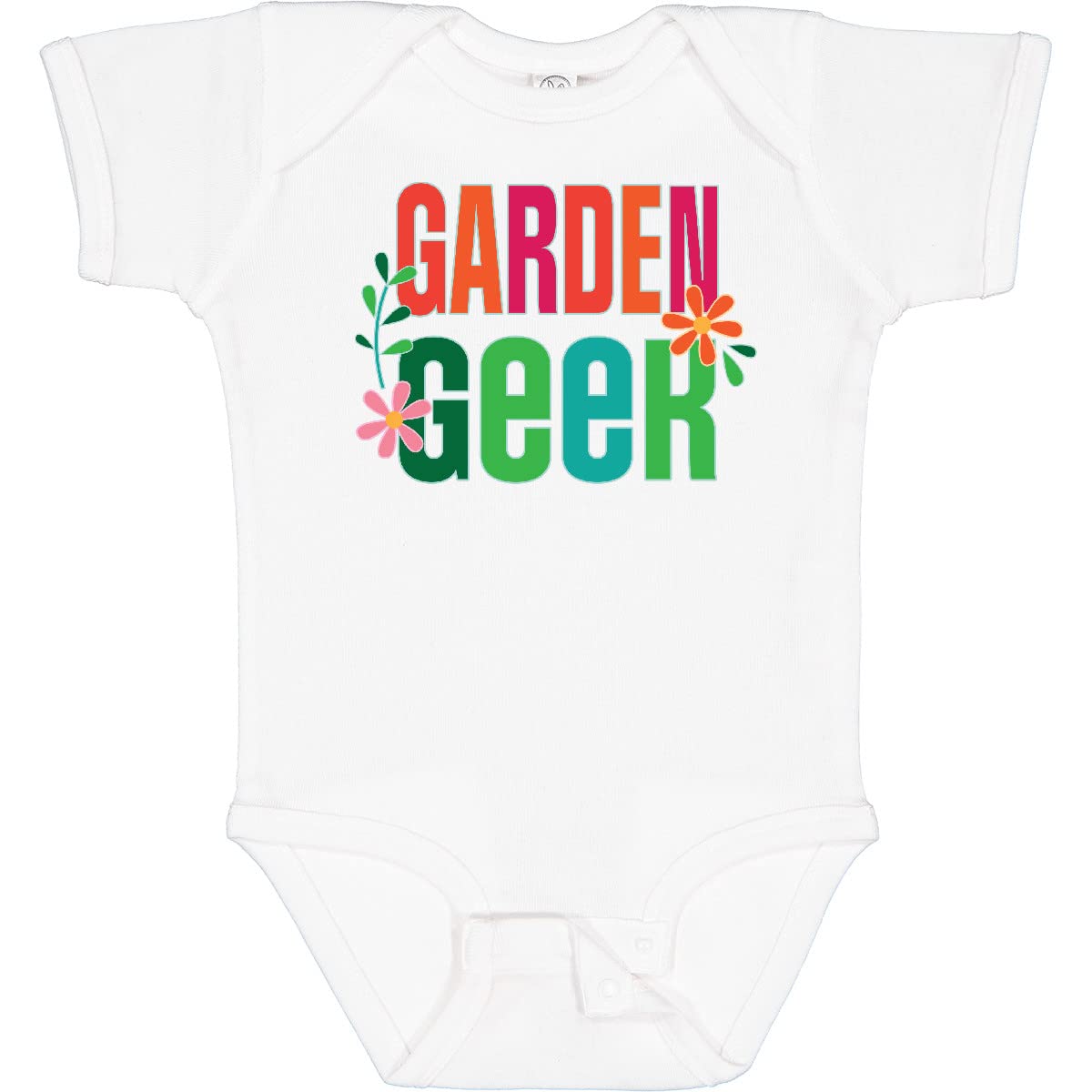 Inktastic Garden Geek Gardening Baby Bodysuit - Cute Organic Cotton Onesie for Infants, Toddler Plant Lover Outfit, Perfect for Gardening, Outdoor Activities & Photo Shoots