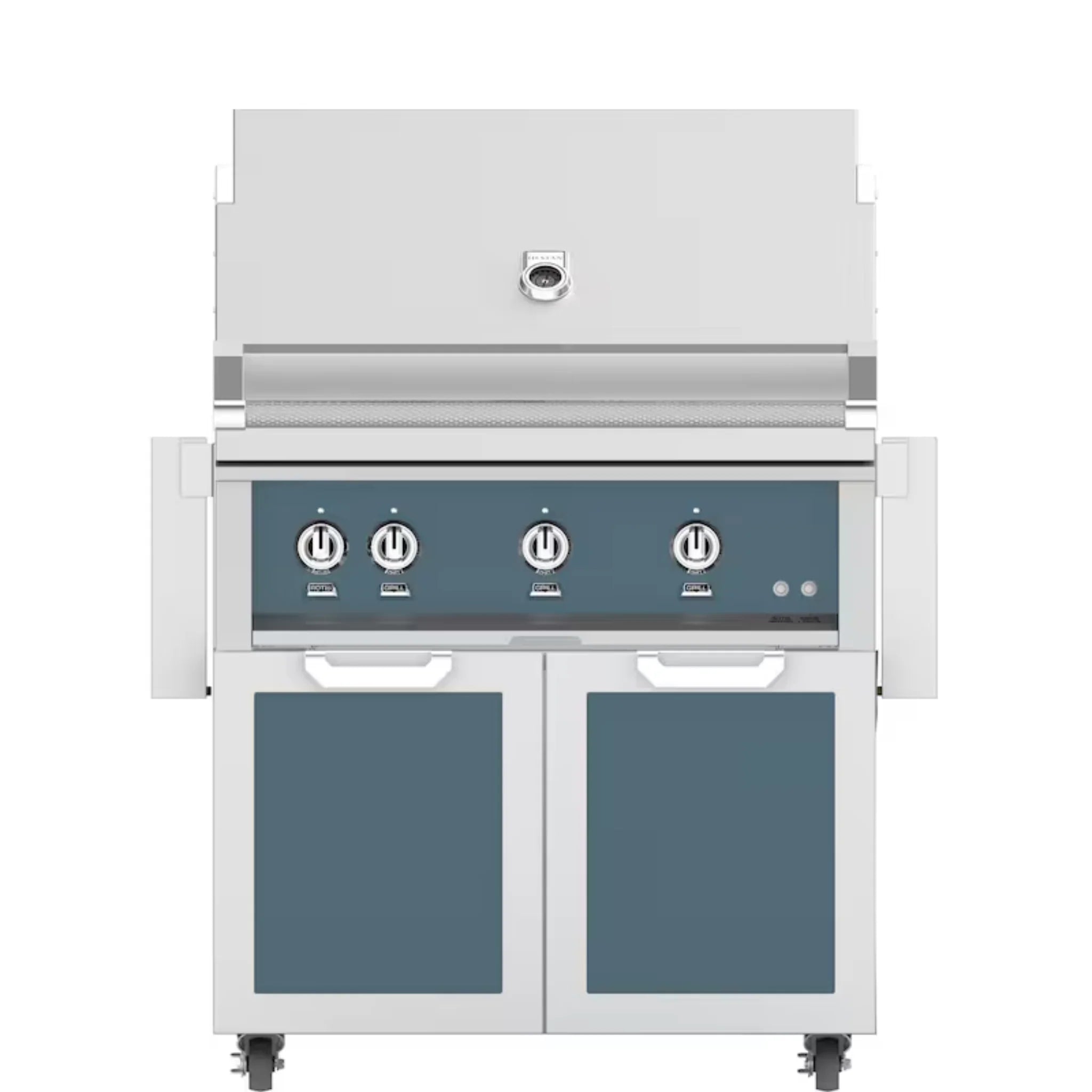Hestan 36-Inch Freestanding Gas Grill with Double Access Doors - GBR36 GCD36 Model - Perfect for Outdoor Cooking, Backyard BBQs, and Patio Entertaining