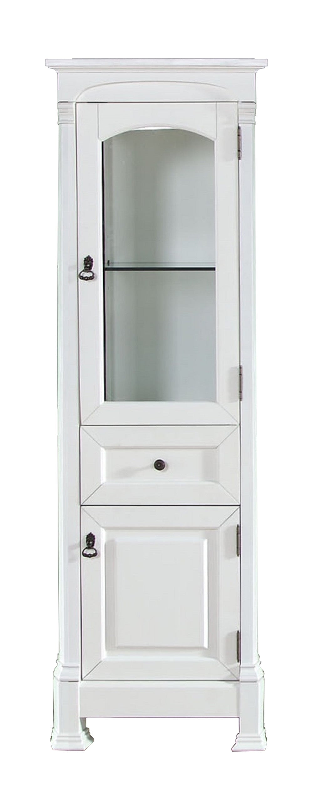 Brookfield 20-Inch White Linen Cabinet - Stylish Storage for Bedroom, Bathroom, or Entryway Organization