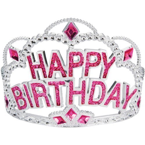 Elegant Happy Birthday Tiara for Women - Sparkling Rhinestone Princess Crown for Birthday Parties, Bridal Showers & Special Occasions
