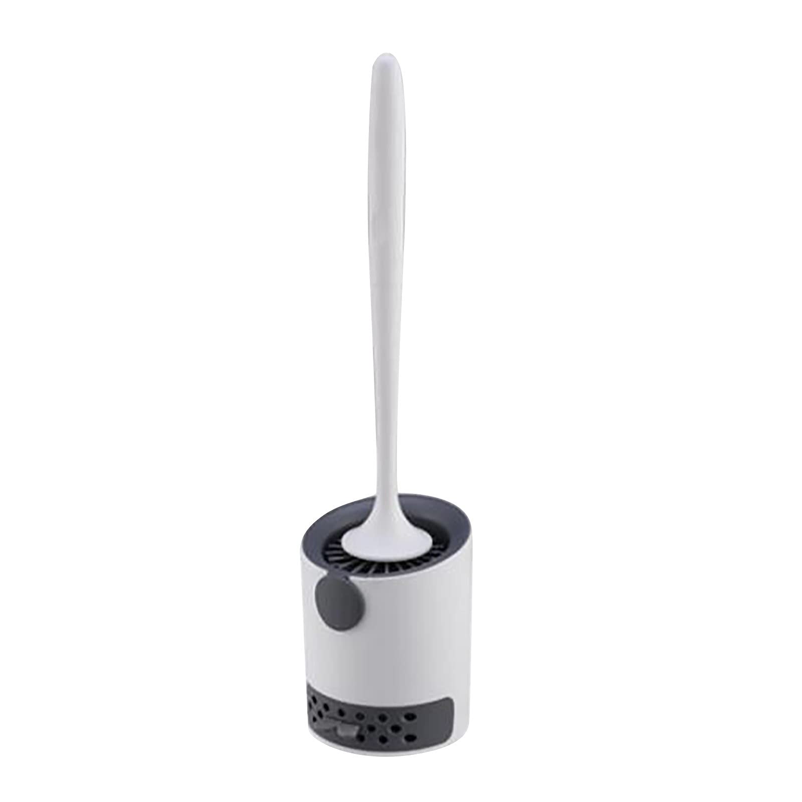Durable Toilet Brush with Holder - Deep Cleaning Toilet Bowl Brush Set for Bathroom, Compact & Soft Bristles for No Dead Corner Cleaning, Wall Mount or Floor Standing - Perfect for Home, Apartment, and RV Use