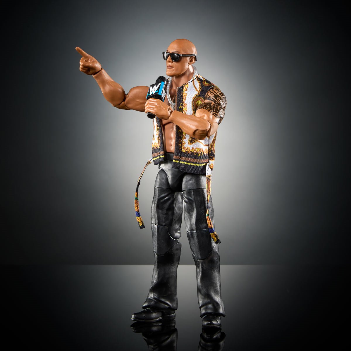 WWE Elite Collection Series 115 The Rock Action Figure - Collectible Wrestling Toy for Fans, Kids & Adults - Perfect for Display, Play & Gifts