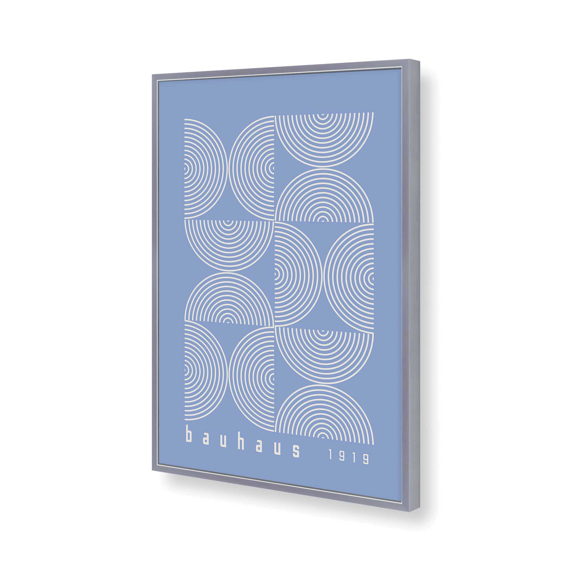 Blue Bauhaus Composition Poster II Print - Modern Abstract Wall Art for Home, Office & Studio Decor