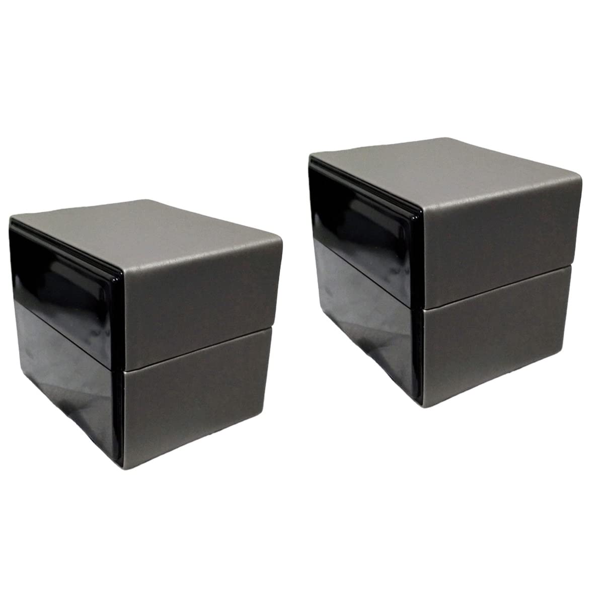 Premium PU Leather Single Watch Box - Luxury Wristwatch Display & Storage Case for Smart Watches, Jewelry (2-Pack) - Perfect Gift for Watch Collectors & Home Decor