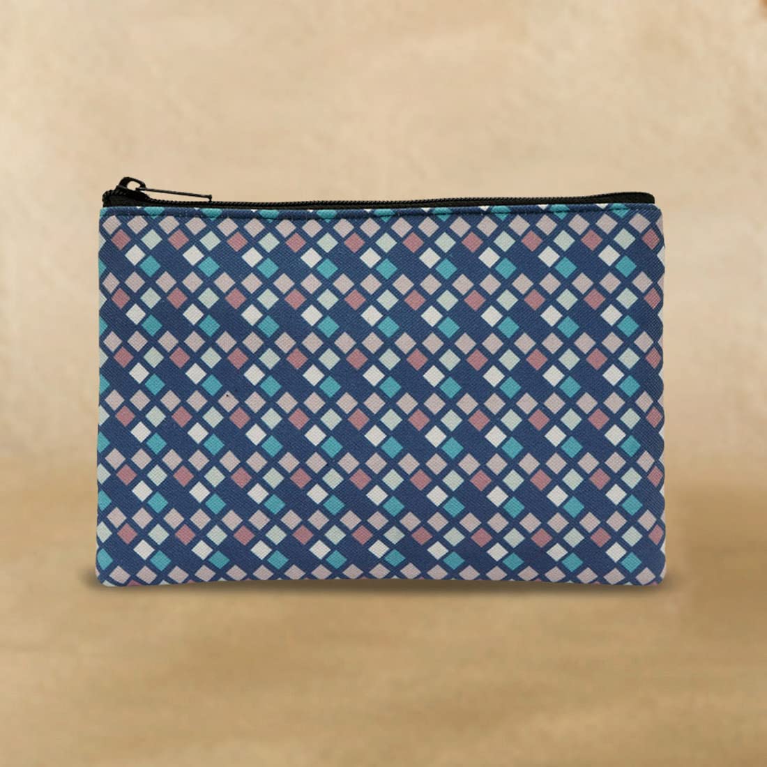 Crazyify Printed Travel Pouch Cosmetic Bag - Waterproof Makeup Organizer for Women | Portable Toiletry Bag for Travel, Gym & Daily Use | Perfect for Cosmetics, Jewelry & Essentials Storage
